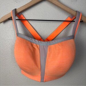 Le Mystere Orange and Gray Sports Bra